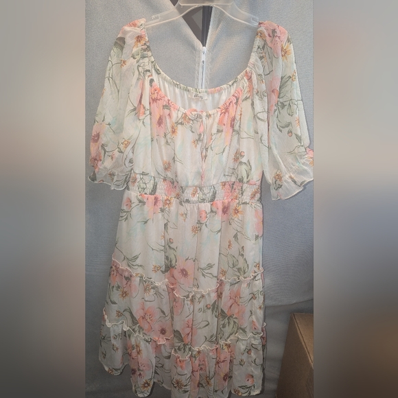 Floral Print Midi Dress - Picture 2 of 3